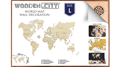 WOODEN CITY Dřevěná mapa světa velikost L (83x55cm)