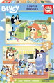 EDUCA Dřevěné puzzle Bluey 2x50 dílků