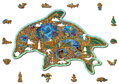 WOODEN CITY Dřevěné puzzle Klenoty moře 250 dílků EKO