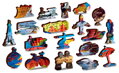 WOODEN CITY Dřevěné puzzle Klidné cestování 2v1, 600 dílků EKO