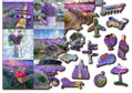 WOODEN CITY Dřevěné puzzle Levandulová Francie 2v1, 300 dílků EKO