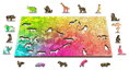 WOODEN CITY Dřevěné puzzle Motýlí sen 2v1, 600 dílků EKO