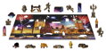 WOODEN CITY Dřevěné puzzle Noční Londýn 2v1, 75 dílků EKO