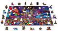 WOODEN CITY Dřevěné puzzle Silvestr 2v1, 505 dílků EKO
