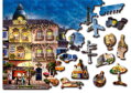 WOODEN CITY Dřevěné puzzle Snídaně v Paříži 2v1, 150 dílků EKO