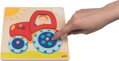 GOKI Dřevěné puzzle Traktor 6 dílků