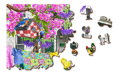 WOODEN CITY Dřevěné puzzle Venkovská zahrada 2v1, 505 dílků EKO