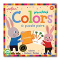EEBOO Duo puzzle Barvy (anglicky) 12x2 dílky