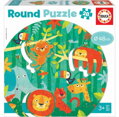 EDUCA Kulaté puzzle Džungle 28 dílků