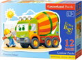 CASTORLAND Puzzle Míchačka na beton MAXI 12 dílků