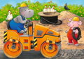 RAVENSBURGER Moje první puzzle Zvířata na staveništi 4v1 (2,4,6,8 dílků)