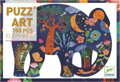 DJECO Obrysové puzzle Slon 150 dílků