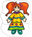 ALEXANDER Baby puzzle Panenky 6v1 (2-7 dílků)