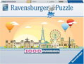 RAVENSBURGER Panoramatické puzzle Den v Paříži 1000 dílků