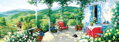 ART PUZZLE Panoramatické puzzle Host na verandě 1000 dílků