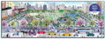 GALISON Panoramatické puzzle Pohled na město 1000 dílků