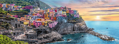 TREFL Panoramatické puzzle Vernazza při západu slunce, Itálie 500 dílků