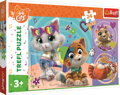 TREFL Puzzle 44 koček: Šťastná koťata MAXI 24 dílků