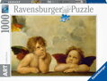 RAVENSBURGER Puzzle Art Collection: Andělé (Sixtinská Madona) 1000 dílků