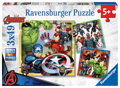 RAVENSBURGER Puzzle Avengers 3x49 dílků