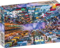 ENJOY Puzzle Barevný bytový dům, Hongkong 1000 dílků