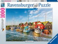 RAVENSBURGER Puzzle Barevný přístav v Německu 1000 dílků