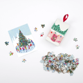 GALISON Puzzle Bruslení kolem vánočního stromu 130 dílků