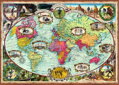 RAVENSBURGER Puzzle Cesta kolem světa na kole 1000 dílků