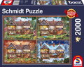 SCHMIDT Puzzle Chaloupka ve čtyřech ročních obdobích 2000 dílků