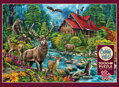 COBBLE HILL Puzzle Chata s červenou střechou 2000 dílků