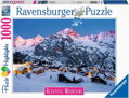 RAVENSBURGER Puzzle Dechberoucí hory: Bernská vysočina, Murren ve Švýcarsku 1000 dílků