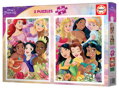 EDUCA Puzzle Disney princezny 2x500 dílků