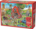 COBBLE HILL Puzzle DoodleTown: Šílená farma 1000 dílků