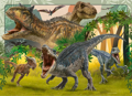 RAVENSBURGER Puzzle Jurský svět 4x100 dílků