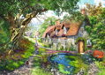 RAVENSBURGER Puzzle Květinovou cestičkou 1000 dílků