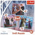 TREFL Puzzle Ledové království 2: Kouzelný příběh 3v1 (20,36,50 dílků)