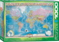 EUROGRAPHICS Puzzle Mapa světa 1000 dílků