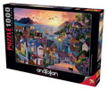 ANATOLIAN Puzzle Pobřežní město při západu slunce 1000 dílků