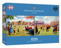 GIBSONS Puzzle Pohled od postranní čáry 2x500 dílků