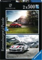 RAVENSBURGER Puzzle Porsche 356 a Porsche 911 2x500 dílků