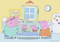 RAVENSBURGER Puzzle Prasátko Peppa: Doma 2x12 dílků