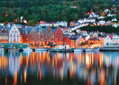 RAVENSBURGER Puzzle Bergen, Norsko 1000 dílků