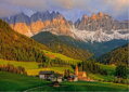 CHERRY PAZZI Puzzle Santa Maddalena, Dolomity 1000 dílků
