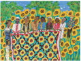 GALISON Puzzle Sunflower Quilting Bee v Arles 1000 dílků