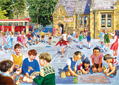 GIBSONS Puzzle Školní den 4x500 dílků