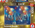 SCHMIDT Puzzle Socha Svobody s ohňostrojem 1000 dílků