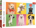 TREFL Puzzle Šťastní psi 500 dílků