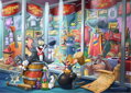 RAVENSBURGER Puzzle Tom & Jerry: Síň slávy 1000 dílků