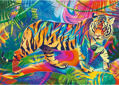 TREFL Puzzle UFT Color Splash: Setkání s tygrem 500 dílků