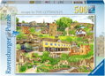 RAVENSBURGER Puzzle Útěk do Cotswolds 500 dílků